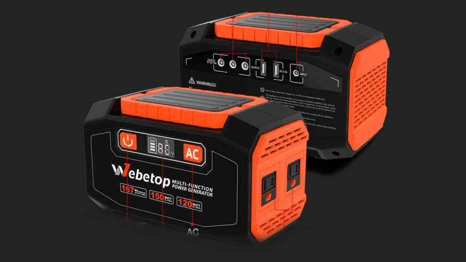 Webetop-167WH Portable Battery Generator Review